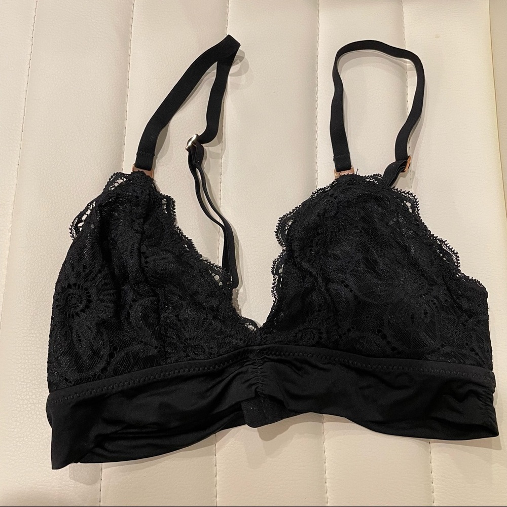 Aerie XS Lace Black Bralette Bra